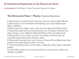 Democratic Peace | PDF