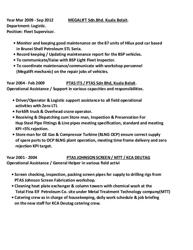 Previous Employment