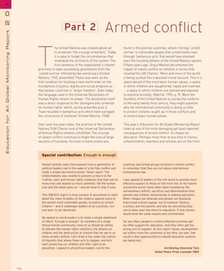The Hidden Crisis- Armed conflict and Education
