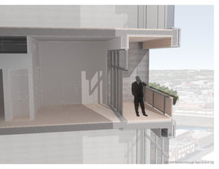 3D Wall Section through Typical Unit 12
 