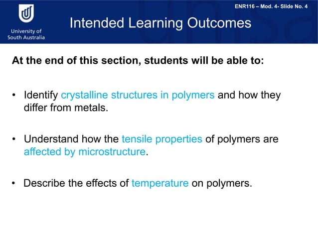 09C Polymer Structure and Properties (2.5 MB).ppt | Chemistry | Science