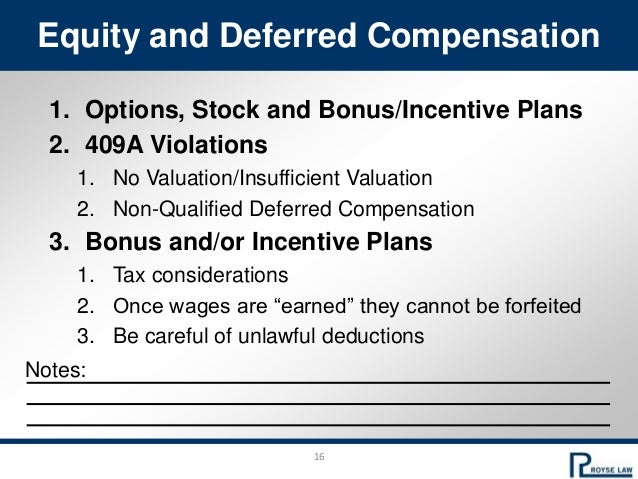 Nonqualified stock options 409a