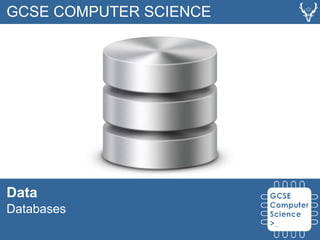 GCSE COMPUTER SCIENCE
Data
Databases
 