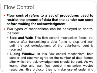 Flow Control Wait 09 Data Link LayerFlow Control.ppt
