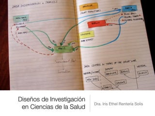 Diseños de Investigación
en Ciencias de la Salud
Dra. Iris Ethel Rentería Solís
 