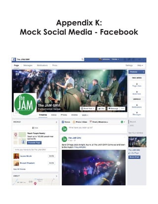 Appendix K:
Mock Social Media - Facebook
 