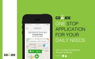 ONE STOP
APPLICATION
FOR YOUR
DAILY NEEDS
 