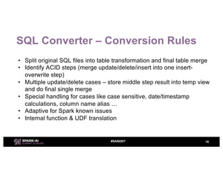 Analytical DBMS to Apache Spark Auto Migration Framework with Edward ...