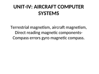 Aircraft instrumentation aerospace engineering | PPT