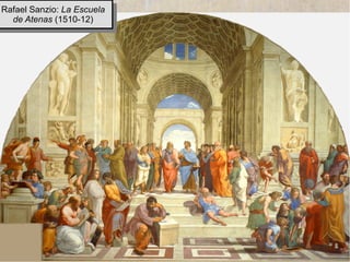 www.lahistoriayotroscuentos.es 11
Rafael Sanzio: La Escuela
de Atenas (1510-12)
Rafael Sanzio: La Escuela
de Atenas (1510-12)
 