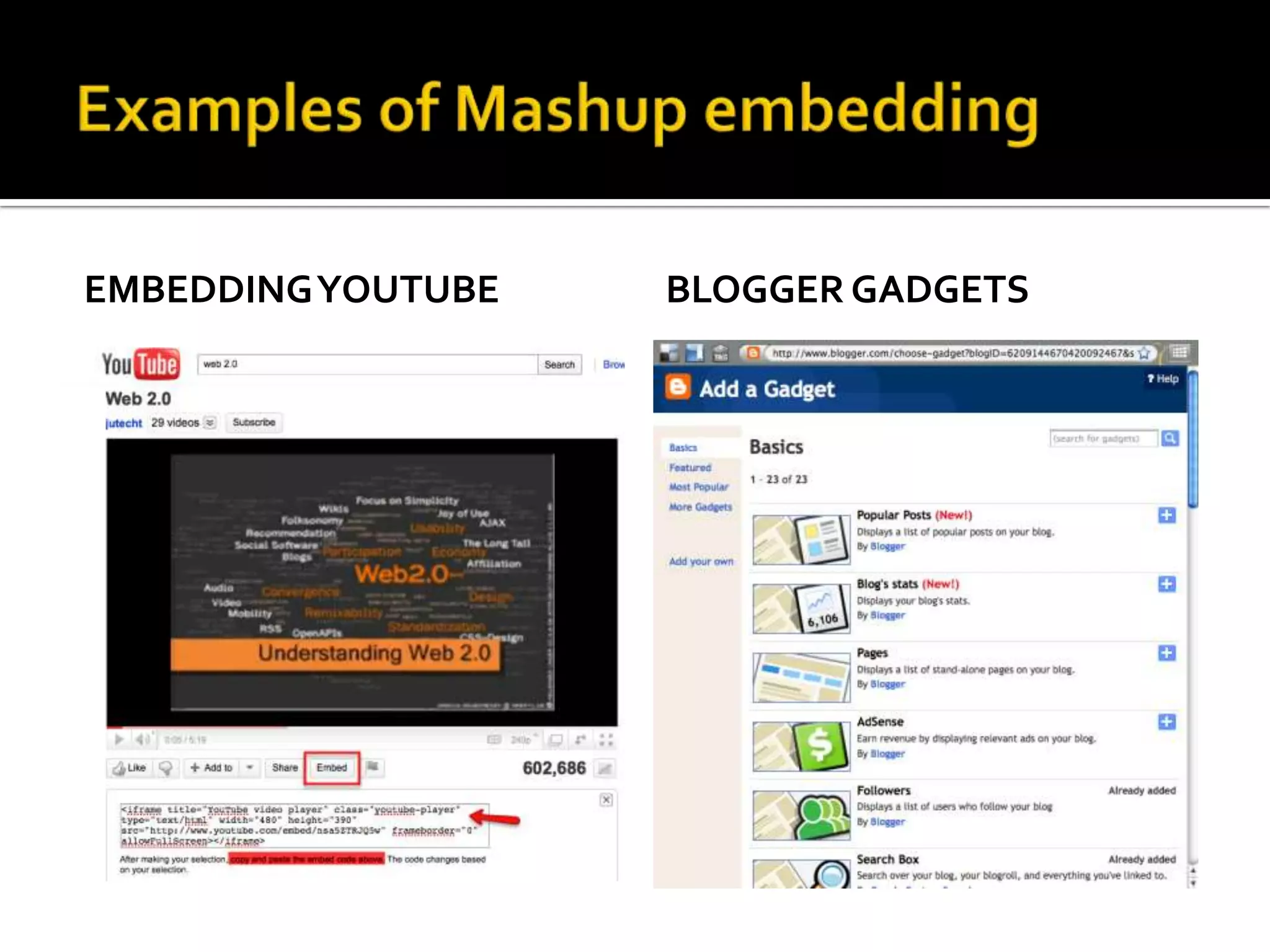 EMBEDDINGYOUTUBE BLOGGER GADGETS
 