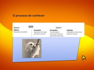 O processo de conhecer
 