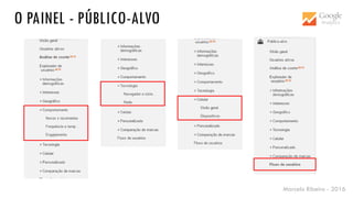 Marcelo Ribeiro - 2016
O PAINEL - PÚBLICO-ALVO
 