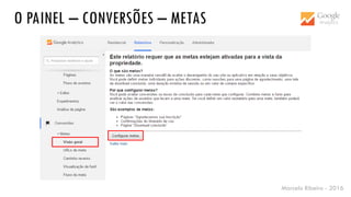 Marcelo Ribeiro - 2016
O PAINEL – CONVERSÕES – METAS
 