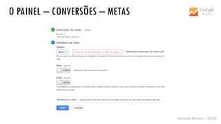 Marcelo Ribeiro - 2016
O PAINEL – CONVERSÕES – METAS
 