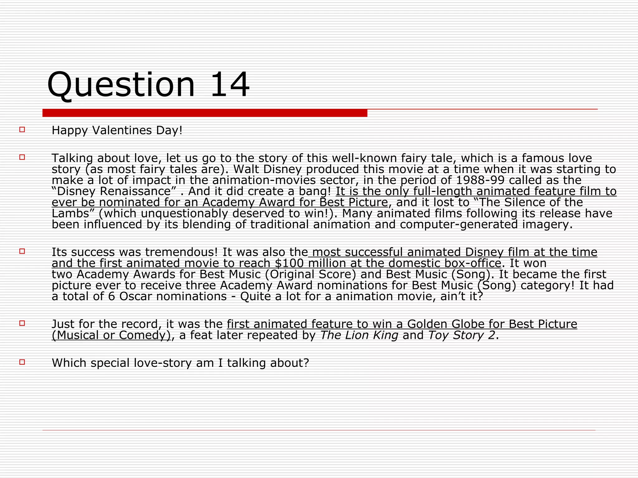 The Quiz Series - Movie Quiz - 09 February 2009