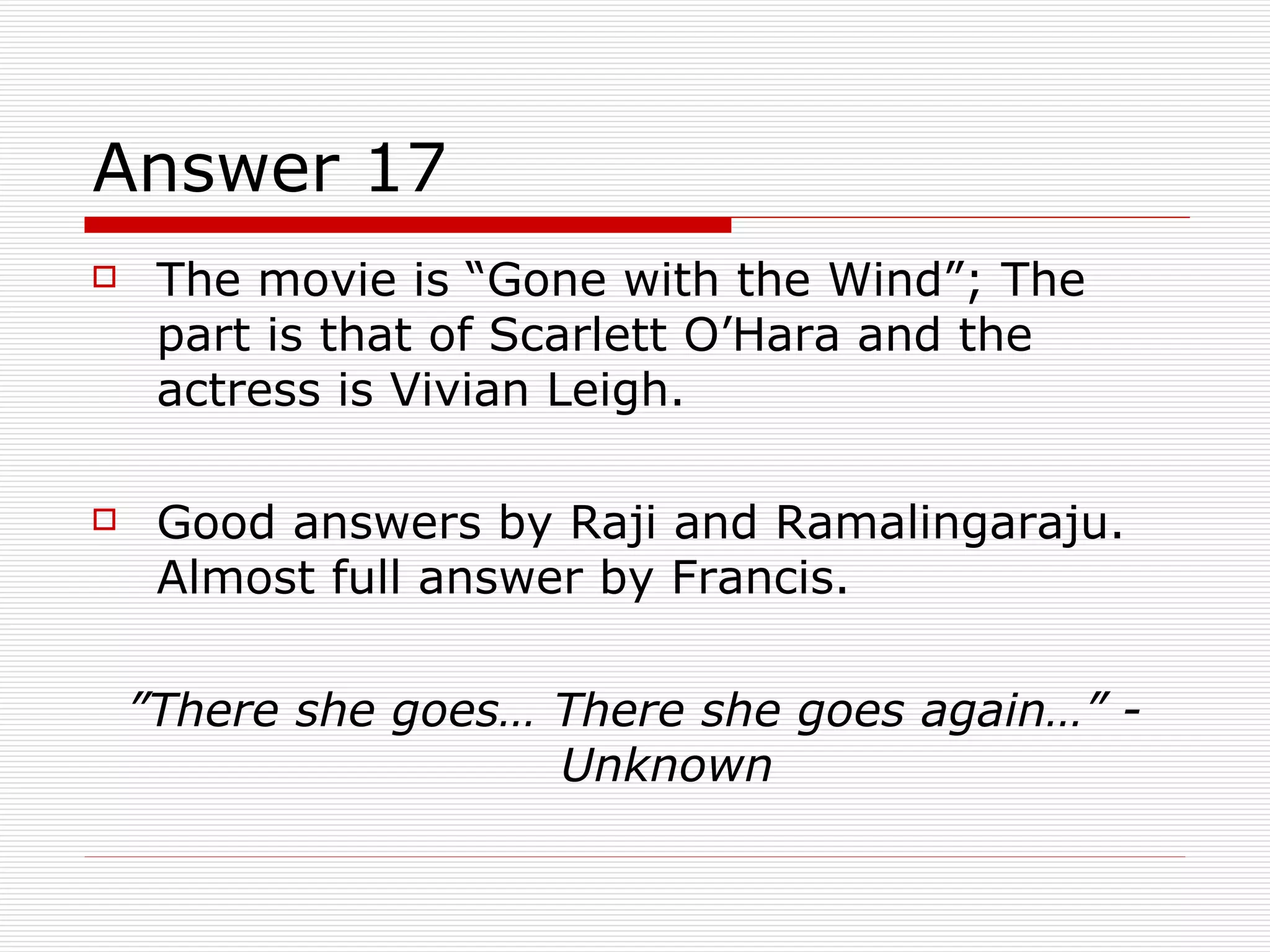 The Quiz Series - Movie Quiz - 09 February 2009