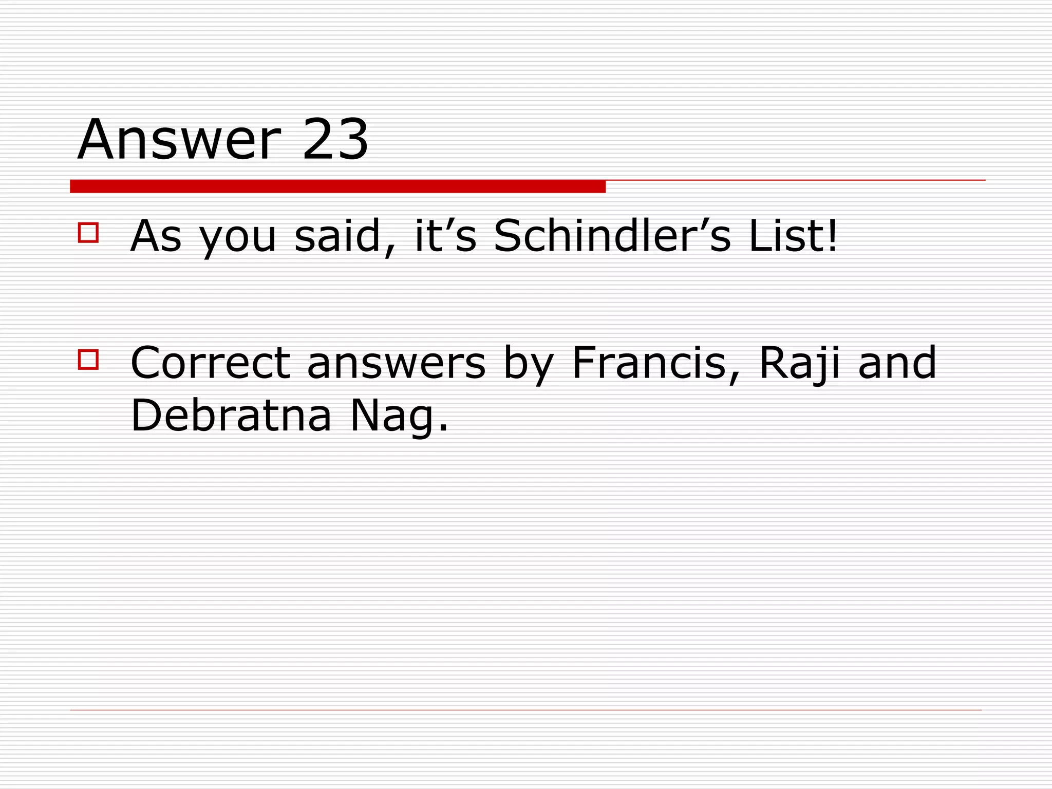 The Quiz Series - Movie Quiz - 09 February 2009