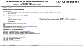 36
NSF Collaborations
https://oaciss.uoregon.edu/NSFDOE19/agenda.html
 