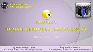 09 PMP Project Human Resources Management PMBOK 5th edittion