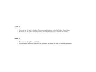 Ghy341 Unit 3 Human Rights