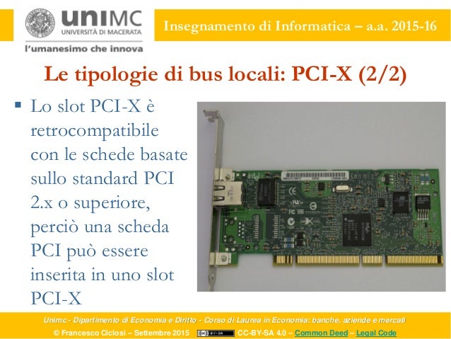 Slot di espansione informatica tic