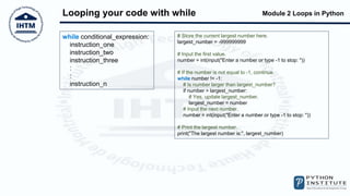 Python PCEP Loops | PPT