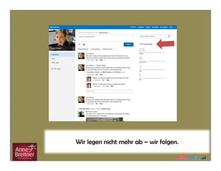 Wir legen nicht mehr ab – wir folgen.
 