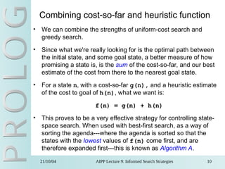 Informed Search Strategies in AI: Heuristics, A*, and Puzzle Solving | PPT