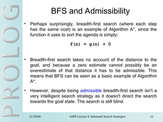 Informed Search Strategies in AI: Heuristics, A*, and Puzzle Solving | PPT