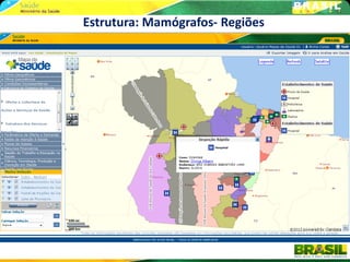 Estrutura: Mamógrafos- Regiões
 