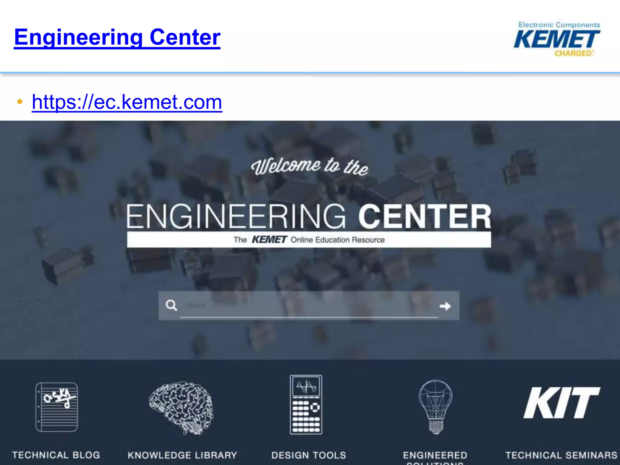 KEMET Webinar - Using KSIM and LTSpice | PPTX