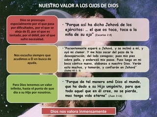 Dios nos valora inmensamente 