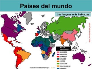 Países del mundo
Las lenguas más habladas

 