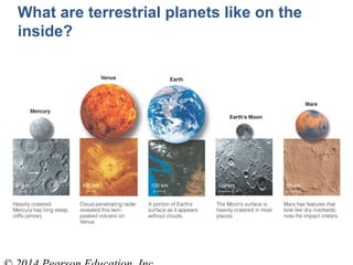 What are terrestrial planets like on the
inside?
 
