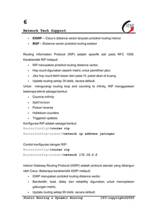09module 20 static-routing-dynamic-routing | PDF