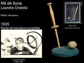 Leandre Cristòfol (1908-1998) Nit de lluna Leandre Cristòfol MNAC. Barcelona 1935 Pioner de l’escultura surrealista  a Catalunya Museu d’Art  Jaume Morera de Lleida .  