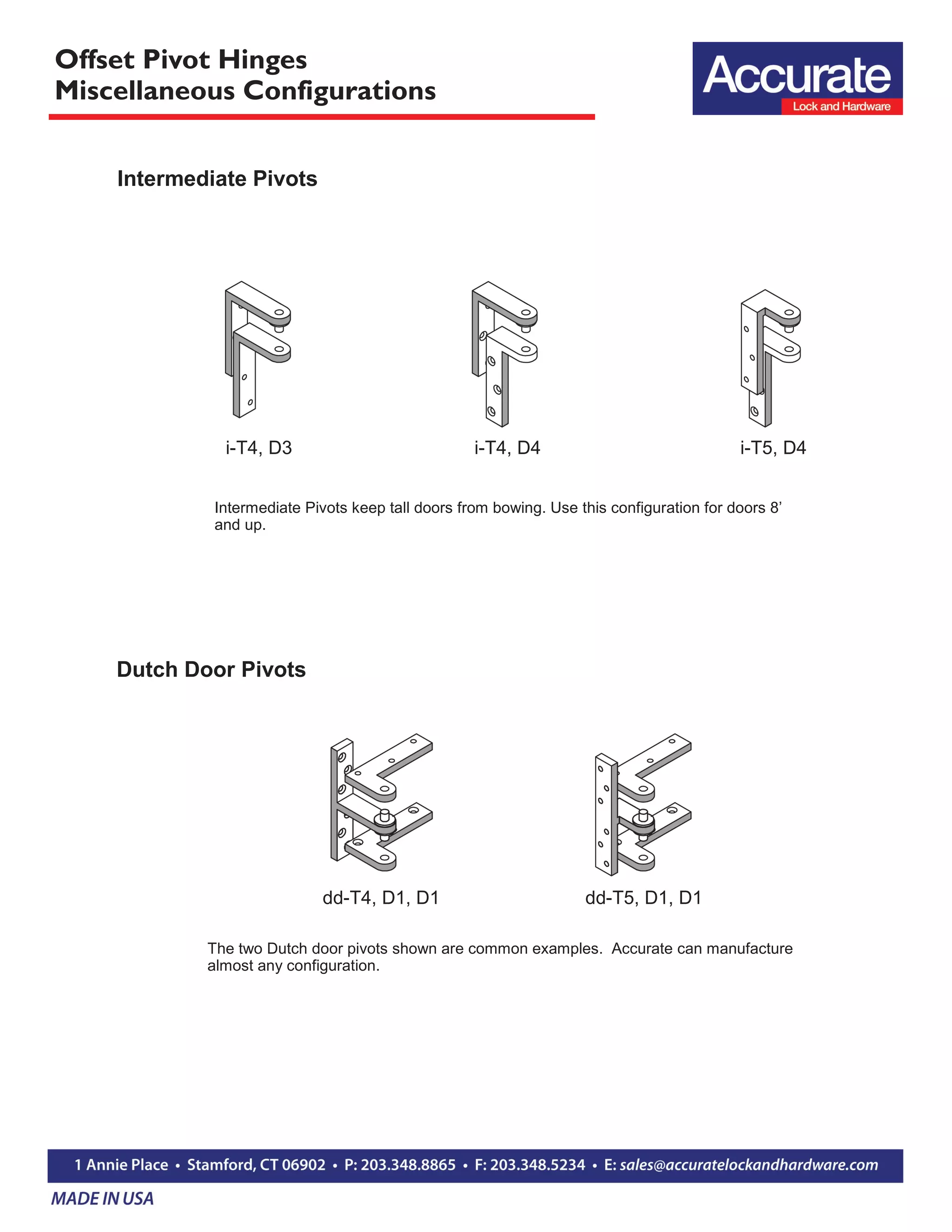 Offset pivot hinges PDF