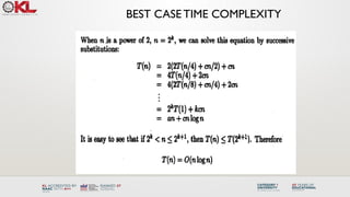 BEST CASE TIME COMPLEXITY
 