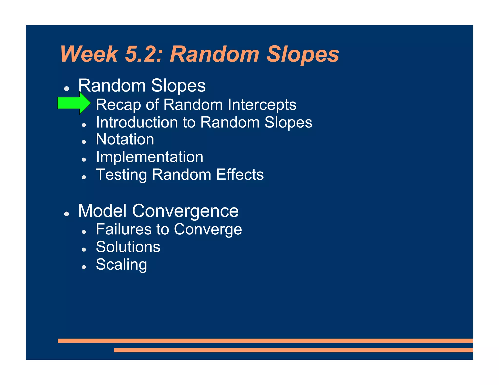 Mixed Effects Models - Random Slopes | PDF