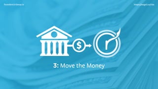 3: Move the Money
founders@rizeup.io https://angel.co/rize
 