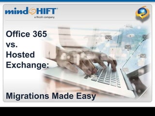 Delivering IT Peace of MindSM
Office 365
vs.
Hosted
Exchange:
Migrations Made Easy
 