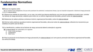 Implementación de la NOM-035-STPS-2018: Prevención y Atención de la ...