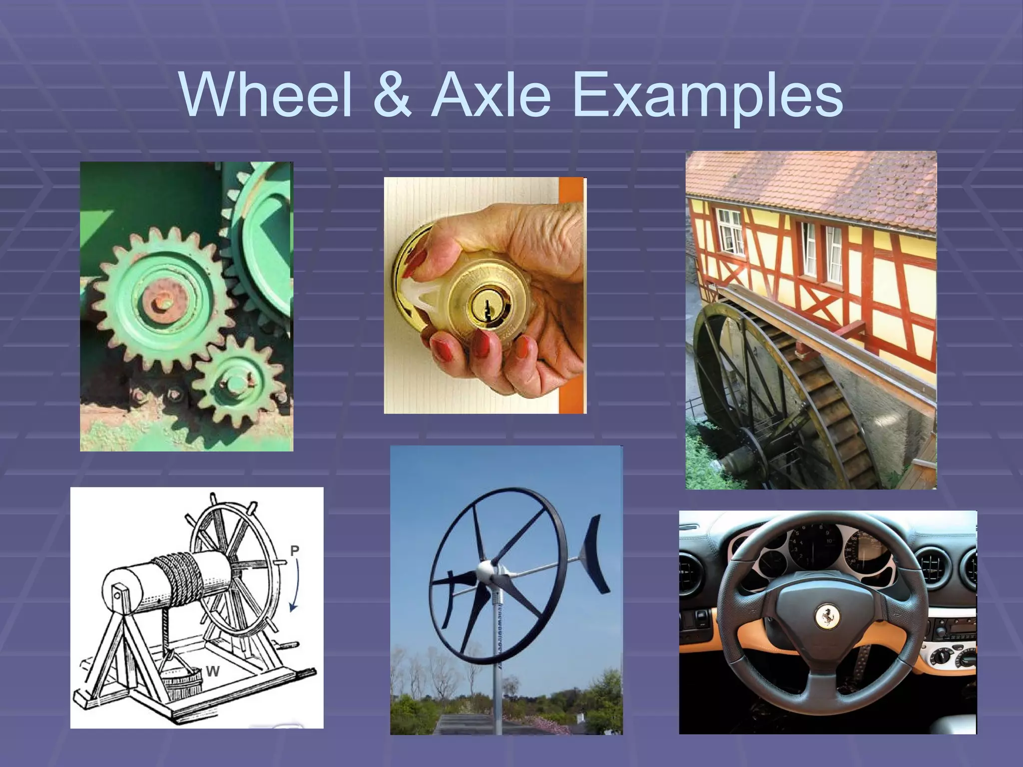 Wheel & Axle Examples 