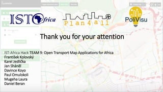 TEAM 9: Open Transport Map (OTM) Applications for Africa