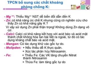 TPCN và chức năng gan