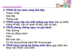 TPCN và chức năng gan