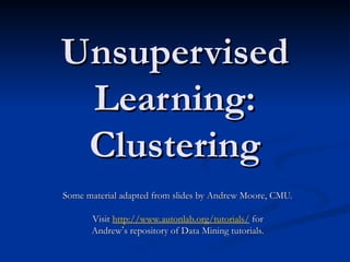 machine learning 09_UnsupervisedLearning.ppt