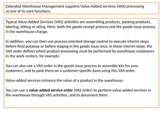 Vas Label Example VAS IN Inbound delivery EWM PROCSESS_VAS | PPTX
