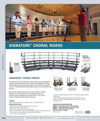 Education Catalog Music Risers | PDF